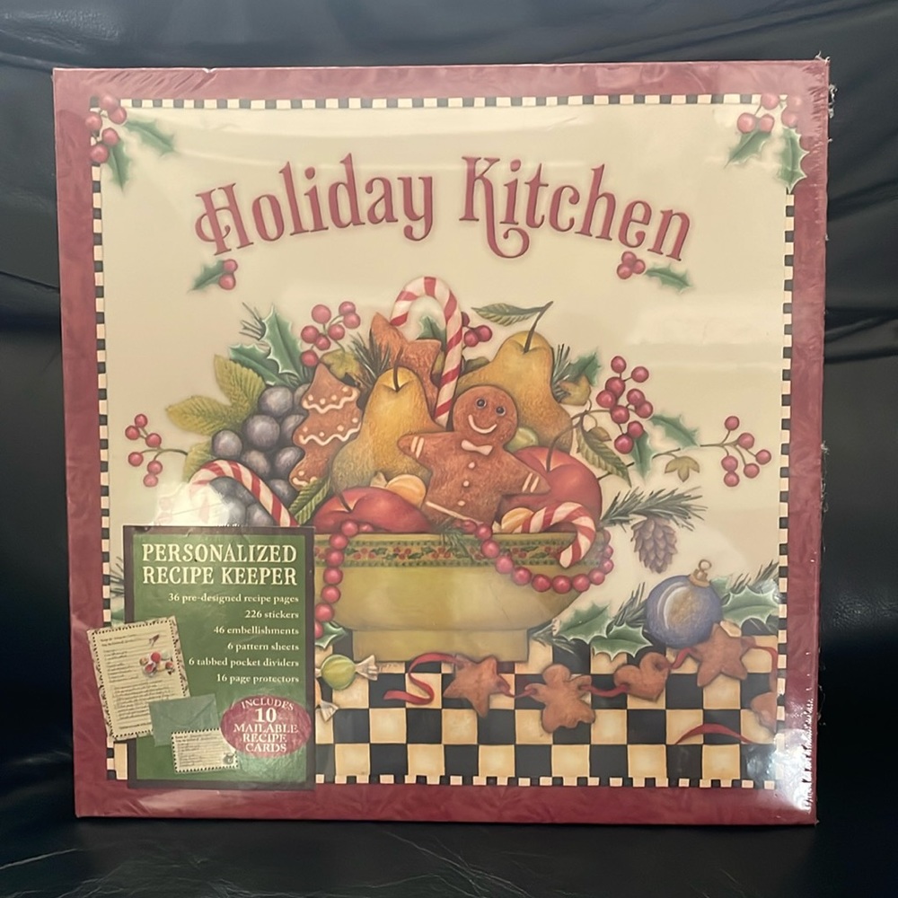 ❤️Holiday Kitchen,PERSONALIZED Recipe Keeper.